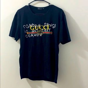 GUCCI TEE Common sense is not that common SIZE xl